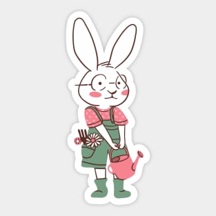 Gardener Bunny Sticker